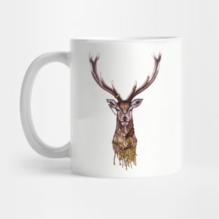 Steampunk Stag Cyborg Mug